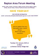 Area Forum - Tuesday 21st January